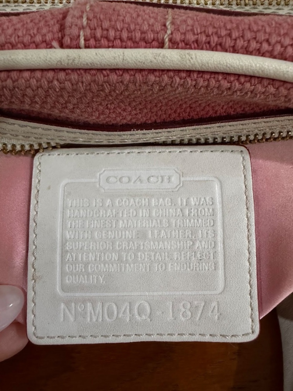 Coach Vintage Y2k Pink Legacy Gallery Turn Lock Satchel Handbag Style 1874 Rare - Picture 9 of 11